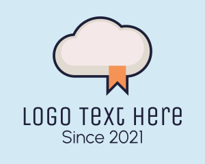 Review - Cloud Bookmark Library logo design