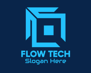 Blue Tech Software Program logo design