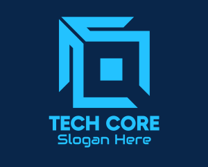 Blue Tech Software Program logo design