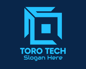 Blue Tech Software Program logo design