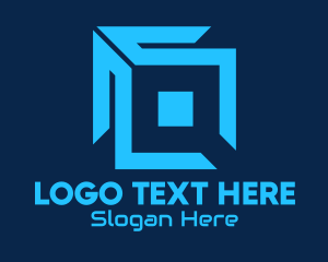 Blue Tech Software Program logo design