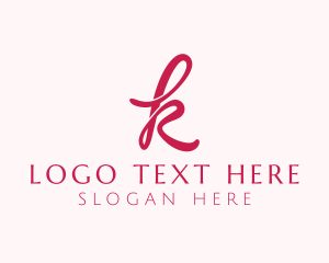Letter K - Feminine Beauty Cosmetics logo design