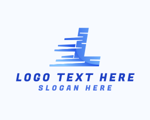 Corporation - Fast Business Letter L logo design