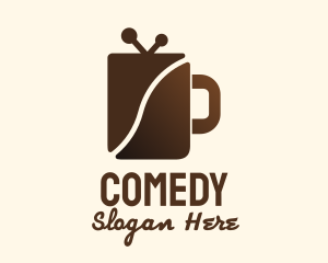 Brown Drinking Mug Logo