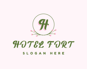 Wedding Flower Hotel logo design