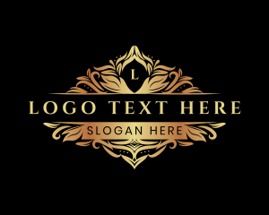 Vintage - Luxury Elegant Floral logo design