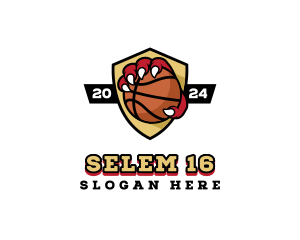 Basketball Ring - Champion Basketball Team logo design