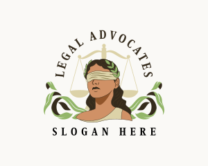 Lady Legal Justice logo design