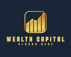 Stock Market Financial Analytics logo design