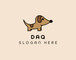 Dachshund Pup Dog  Logo