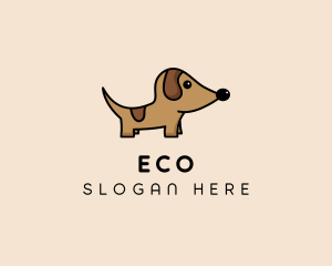 Hound - Dachshund Pup Dog logo design