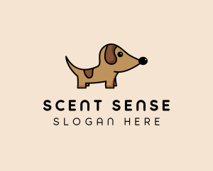 Nose - Dachshund Pup Dog logo design
