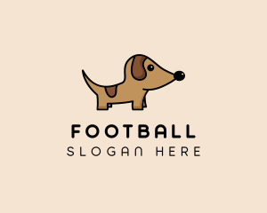 Vet - Dachshund Pup Dog logo design
