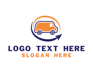 Automobile - Express Delivery Van logo design