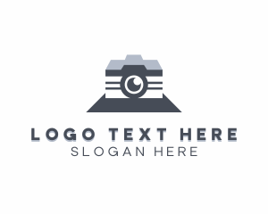 Vlogging - Studio DSLR Camera logo design