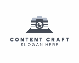 Blogging - Studio DSLR Camera logo design