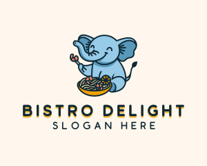 Elephant Pasta Bowl logo design