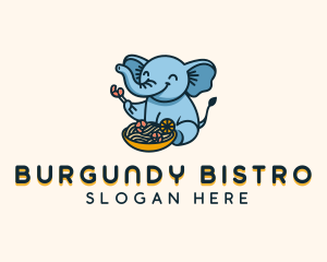 Elephant Pasta Bowl logo design