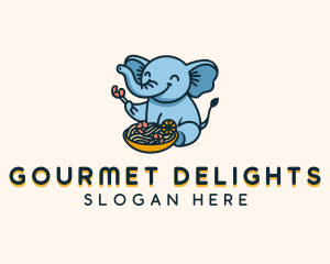 Elephant Pasta Bowl logo design