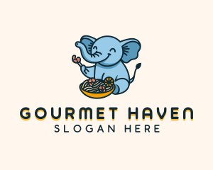 Elephant Pasta Bowl logo design