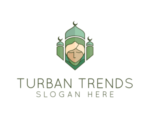 Turban - Islam Temple Turban logo design