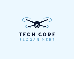 Tech Drone Surveillance  logo design