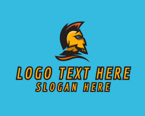 Spartan - Warrior Helmet Avatar logo design