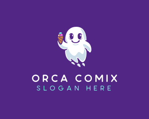 Soul - Ghost Floating Ice Cream logo design