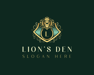 Royal Lion Crown logo design