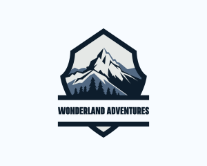 Mountaineer Outdoor Shield logo design