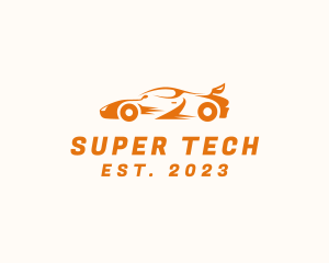 Racing Super Car Automobile logo design