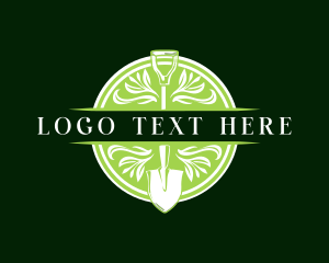 Landscaping - Landscape Shovel Gardening logo design