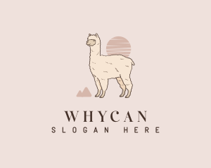 Wildlife Alpaca Llama Logo