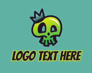 Skater - Skull King Graffiti logo design