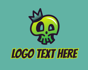 Dj - Skull King Graffiti logo design