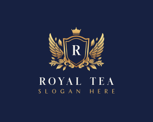 Royal Shield Wing Crest logo design