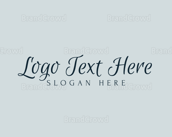 Elegant Script Cursive Logo