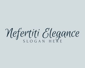 Elegant Script Cursive logo design