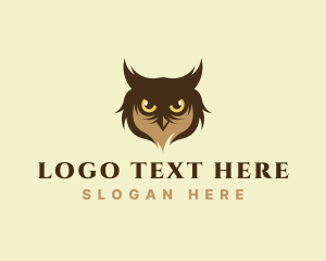 Nocturnal - Wildlife Hunting Owl logo design