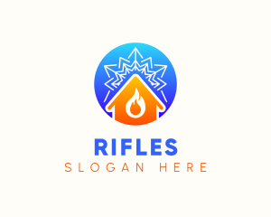 Snowflake Flame House Logo
