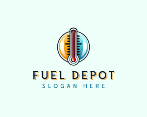 Petrol - Thermal Heating Cooling logo design