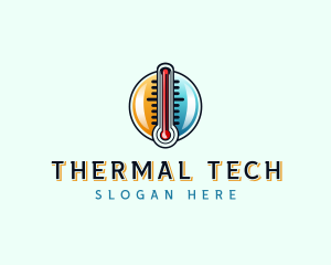 Thermal Heating Cooling logo design