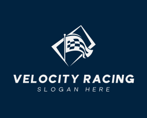 Racing Flag Speedway logo design