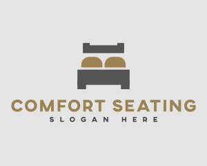 Simple Bed Mattress logo design