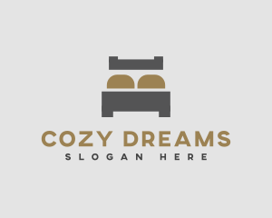 Simple Bed Mattress logo design