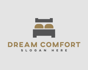 Pillow - Simple Bed Mattress logo design