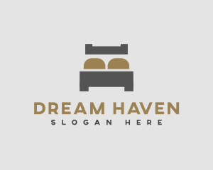 Simple Bed Mattress logo design