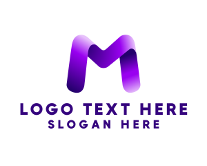 Purple - Business Agency Letter M logo design