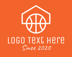 Hoop - Basketball Home Couurt logo design