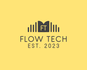 Acoustic Sound Wave Signal logo design